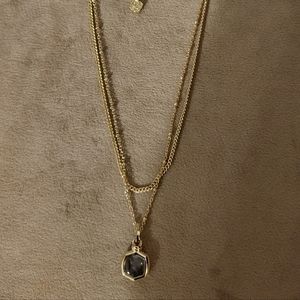 Kendra Scott double chain hummingbird necklace